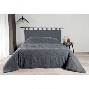 Image de LINDER Jet&eacute; de lit LIBECCIO Gris 230x250cm