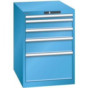 Lista - Armoire à tiroirs en tôle d'acier, h x l 800 x 564 mm,