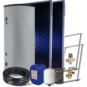 Kit Chauffe Eau 2 panneaux solaires thermiques et ballon 300 litres Cesi FHE