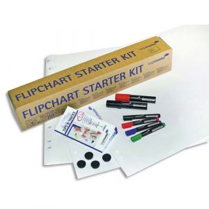 Image de Legamaster Kit de démarrage pour chevalet avec papier, marqueurs, aimants.