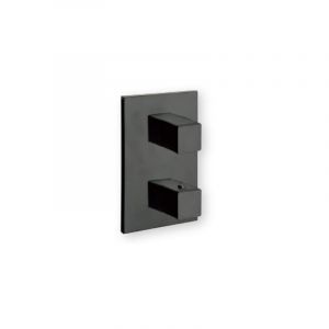 Cristina Ondyna Façade de douche thermostatique 3 sorties Blackmat QUADRI XQ85313