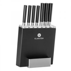 Klarstein Kitano Set 8 pièces couteaux & bloc lames de précision Design japonais