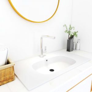 Image de VidaXL Lavabo encastré 805x460x105 mm SMC Blanc