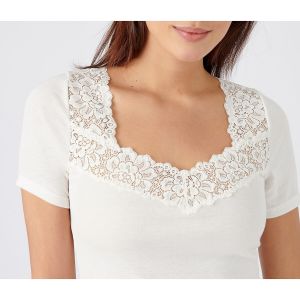 DAMART T-Shirt Manches Courtes Douceur Soyeuse Thermolactyl, Manche Courte