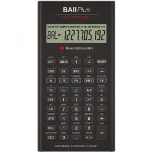 Texas instruments BA II Plus Calculatrice financière Professionnelle Noir