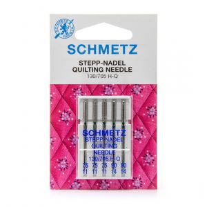 Demeyere Aiguilles de quilting pour Machine &agrave; coudre - 130/705H Dimension 75/90 - 5 pces - SCHMETZ Rose - Rose