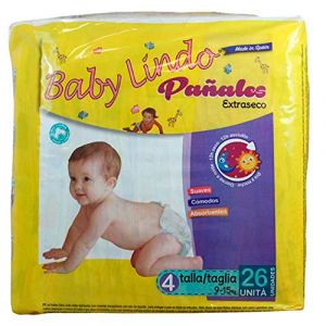 Baby Lindo Diapers T4 9-15 Kg 26 Units