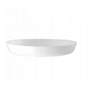 Soucoupe pour pot de fleurs en plastique blanc Cristal 17 cm