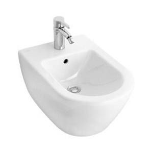 Villeroy & Boch Subway 2.0 Bidet avec trop-plein en CeramicPlus, 370 x 565 mm, blanc