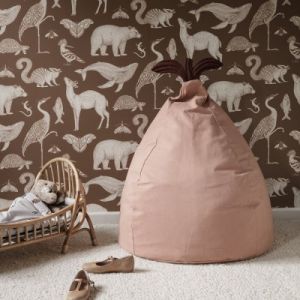 Ferm Living Kids - Pouf poire - Rose Rose