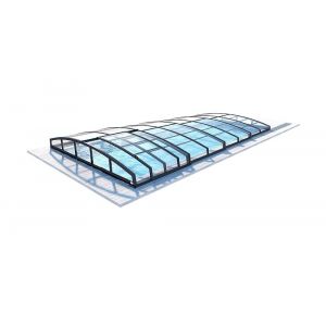Image de Abri de piscine Skyline - 8,61x4,20 m - polycarbonate massif 3 mm - Couleur Ral7016 Graphite - ECO304