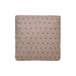 Alexandre Turpault Housse de coussin brodée en lin, Fleurs, Made in France Rose - Couleur Rose - Taille TS