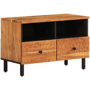 VidaXL Meuble Tv 70x33x46 Cm Bois D'acacia Massif