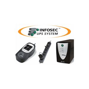 Infosec 61402 - Cordon CEI + Bo&icirc;tier 3 prises FR (2P+T)