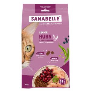 Sanabelle Senior avec de la volaille pour chat 2 x 2 kg