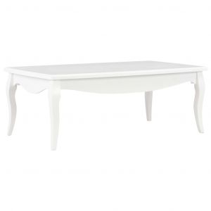 Image de VidaXL Table basse Blanc 110 x 60 x 40 cm Bois de pin massif