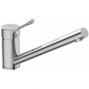 Ideal Standard Robinet cuisine bec bas Ceralook chrome + Nettoyant