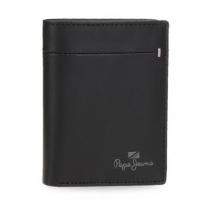 Image de Pepe Jeans Portefeuille en cuirAgrafes verticales Noir