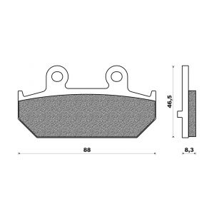 Image de Newfren Plaquettes de frein Standard organique.FD.0356 BKS