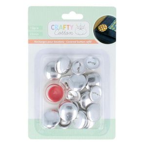 Artémio Bouton à recouvrir 12 pcs Ø 22 mm + outil