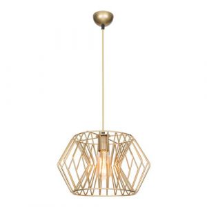 Suspension Bournemouth en métal 76 cm E27 bronze patiné [lux.pro]