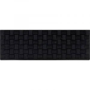 Design In - Marches d'escalier 5 pcs 25x75 cm caoutchouc vidaXL29985 - Noir