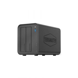 Terramaster F2-425 NAS 2 baies avec CPU Quad-Core N5095 4 Go DDR4 et port 2.5GbE Id&eacute;al pour le stockage multim&eacute;dia domestique