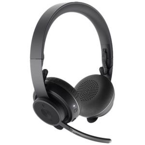 Image de Logitech Zone Wireless - Micro-casque - sur-oreille - Bluetooth - sans fil - Suppresseur de bruit actif - isolation acoustique - graphite - Certifié pour Microsoft Teams