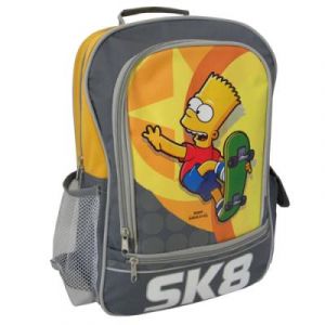 Simpsons Grand Sac à dos Bart Gris