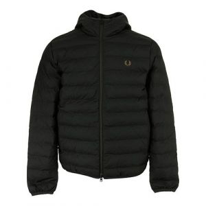 Fred Perry Hooded Insulated Black - Veste - noir - XL - 100% Polyester,100% Polyamide