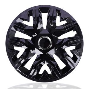 Enjoliveurs universels 16 NRM Perfecto noir laqué 4 pièces