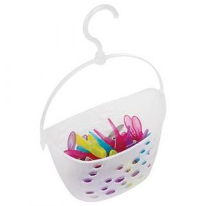 AC-Déco Panier et 24 pinces à linge - 21,5 x 14,5 x 13,5 cm - Plastique
