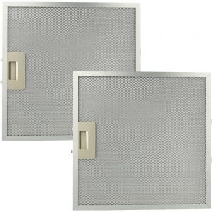 Vhbw 2x Filtre anti-graisse compatible avec Whirlpool 208202704401 852523101900 hotte de cuisine - 32 x 32 x 0,85 cm, métal