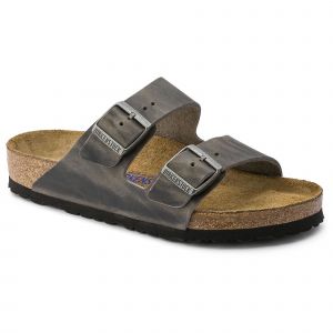 Birkenstock Arizona SFB, Sandales Bout Ouvert Hommes, Gris Iron, 40 EU