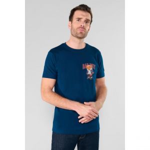 Le Temps des Cerises T-shirt T-shirt kenta bleu marine imprimé