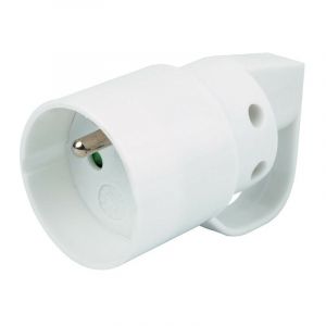 Dhome Fiche anneau fem 2p+t 16a blc