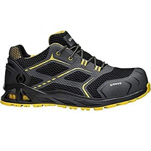 Base Protection K-Speed Chaussure de Sécurité pour Hommes et Femmes, Noir et Jaune, Taille 43