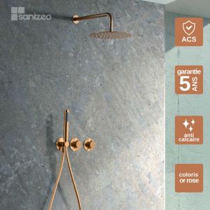 Imex Products - Colonne de Douche Encastrée Thermostatique Or Rose imex assen GTA052/ORC