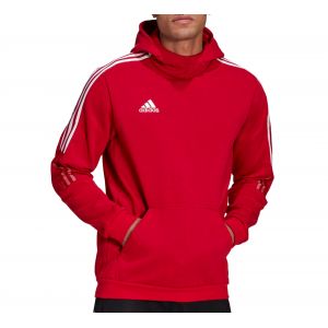Adidas Sweat à Capuche Tiro 21 - Rouge/Blanc - Rouge - Taille Small