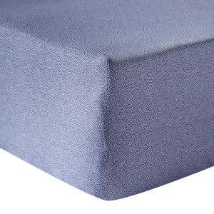 Anne de Solène Drap housse satin bleu clair 90x190 cm