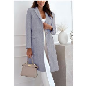 Kebello Manteau Manteau Mi Long Gris F