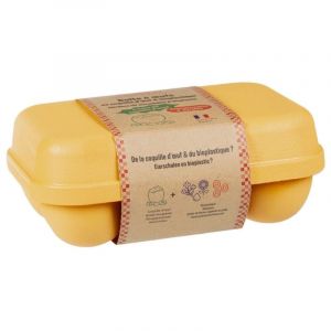 La droguerie &eacute;cologique Bo&icirc;te 6 oeufs coquille - Jaune