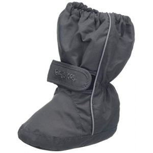 Playshoes Chaussons de pluie enfant scratch thermoactifs, gris - Taille 20/21