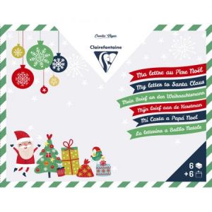 Clairefontaine Set de correspondance - Noël - A5 - 6 pcs