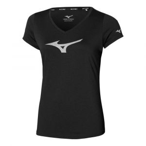 Mizuno Core RB Tee Maillot De Course Femmes - Noir, Taille XS