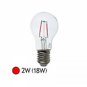 Vision-El Ampoule LED FIL COB BULB E27 2W ROUGE