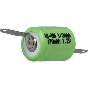 Vhbw Batterie remplacement pour 1/3AAA pour mod&eacute;le rc (170mAh, 1,2V, NiMH, vert)