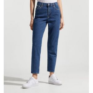 Calvin Klein Jean mom slim coton Bleu Jeans - Couleur Bleu - Taille S