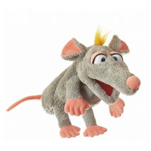 Peluche marionnette Schnurzpiepe le rat - Living Puppets