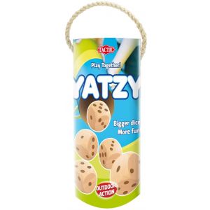 Otto Office Jeu de Yahtzee géant en bois - 5 dés - Jeu de plateau pour enfant